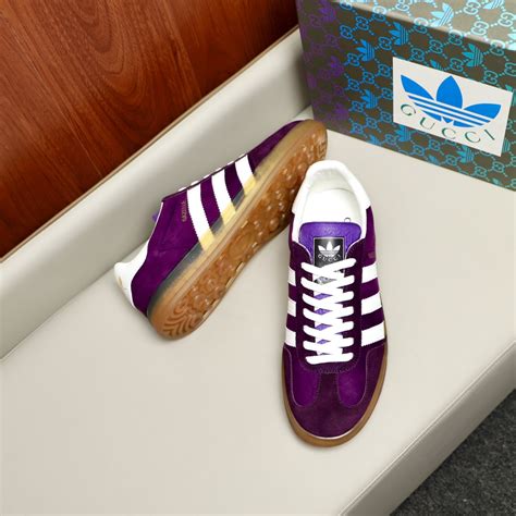 adidas gucci gazelle purple